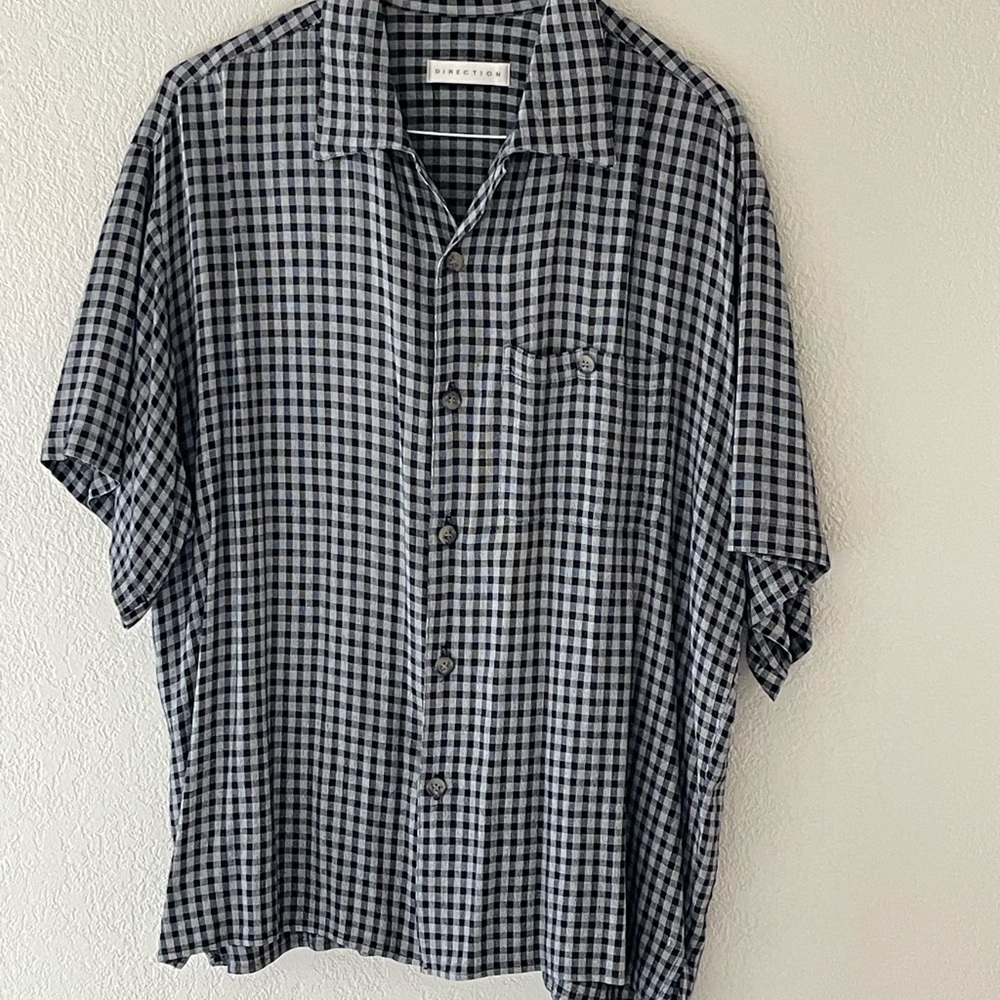 Black and White Checkered Men’s Shirt